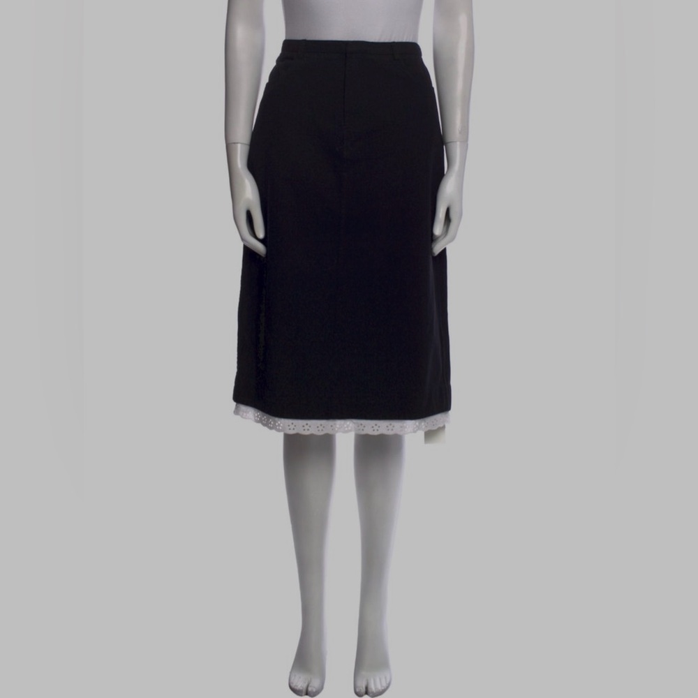 Sandy Liang Embroidered Accent Knee-Length Skirt w/ TAG